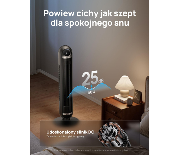 DREO Wentylator Tower Fan 413S - 1519064 - zdjęcie 6